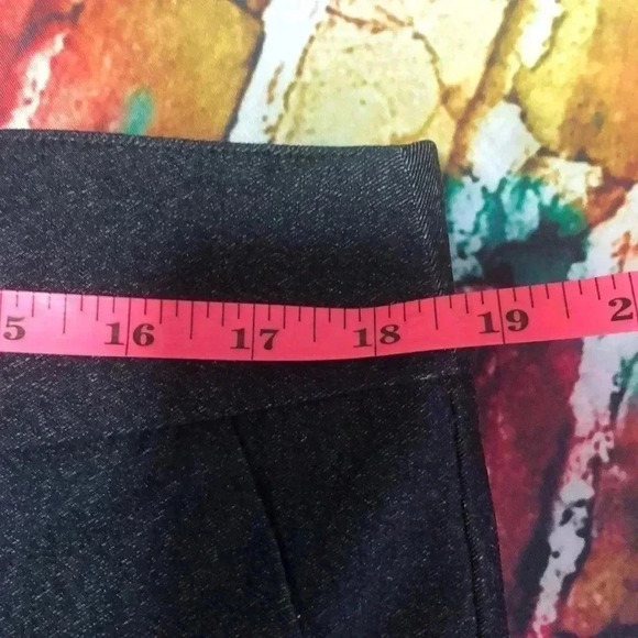 Ashley Stewart slacks dark‎ blue heathered look plus size 18 - Picture 6 of 12